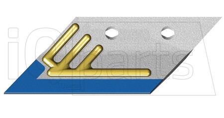 Лемех предплужникa KVERNELAND 066873VDH L 12MM LH DIAMOND / HARDFACE Diamant