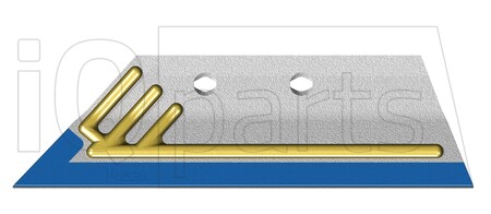 Reja de Rasette KVERNELAND 066869VDH L 12MM LH DIAMOND / HARDFACE Diamant